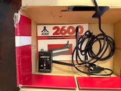 Atari 2600 Junior Console Bundle + 4 Games, Joystick, Tested & Works