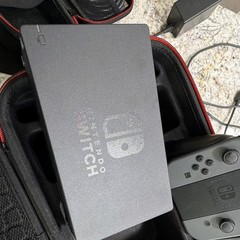 Nintendo Switch Gray Dockable Console w/ Dock, Joy-Con Controllers, Carry Case