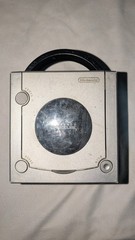GameCube Console with Cords+2 Memory Cards+Controller Tested -See Description-