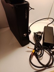 Authentic XBOX 360 Console S+Pick Kinect Neck Is Broken But Can Adjust 4GB 250GB