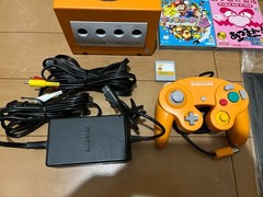 Nintendo GameCube Console & Controller Orange Color with BOX Japan 0320