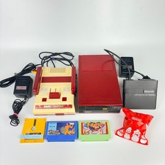 Nintendo Famicom HVC-001 AV Mod Console + Disk System & Games | Tested NTSC-J