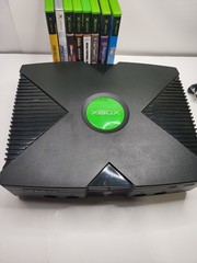 Original Microsoft Xbox Console Bundle w Controller, 8 Games, Cords – Working