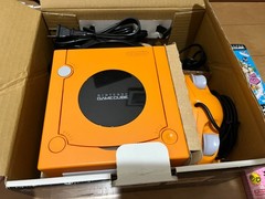 Nintendo GameCube Console & Controller Orange Color with BOX Japan 0320