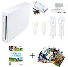 Nintendo Wii Console HDMI Bundle – Motion Plus, Wii Sports, Mario +10 Games