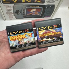 Atari Lynx Gaming System with Original Box Tested and 11 Games Power Cord READ