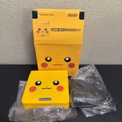 Nintendo Game Boy Advance SP Pikachu Handheld Brighter IPS Screen Yellow