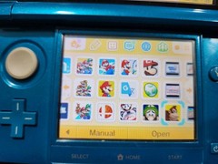Nintendo 3ds W/ 128gb SD Card & Circle Pad Pro (READ)