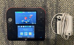 Nintendo 2DS Console Black Red Tested Working Charger