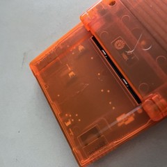 Analogue Pocket Transparent Orange Handheld System W/ 128gb SD Card (Scratched)