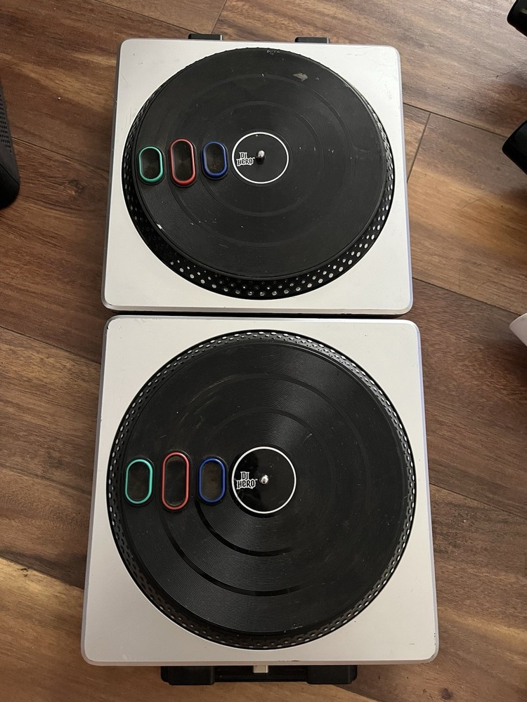 DJ Hero Turntables Only Untested Unknown Game System PARTS REPAIR As Is Lot of 2