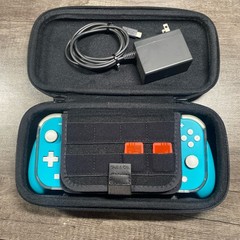 Nintendo Switch Lite (Turquoise) w/ Charger, Case, Grip & 128 GB MicroSD Card