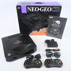 SNK Neo Geo CD Front Loading Console Boxed 2 Controllers Tested Working Japan