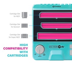 Hyperkin RetroN 3 AV Console for NES, SNES,Super Famicom, Genesis/Mega Drive Blu