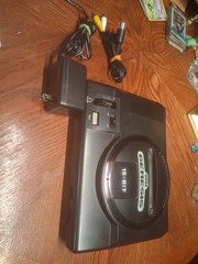 Sega Genesis 16-Bit Console Gaming System With Chords Black 1601