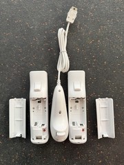 Nintendo Wii Console Complete – Cords, Sensor Bar, Motion Plus Remotes, Nunchuck