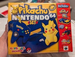 Pikachu Nintendo 64 Console System Complete In Box CIB “Toys R Us”