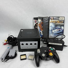 Nintendo GameCube Console DOL-101 Black with Controller/Cables/Game-Tested
