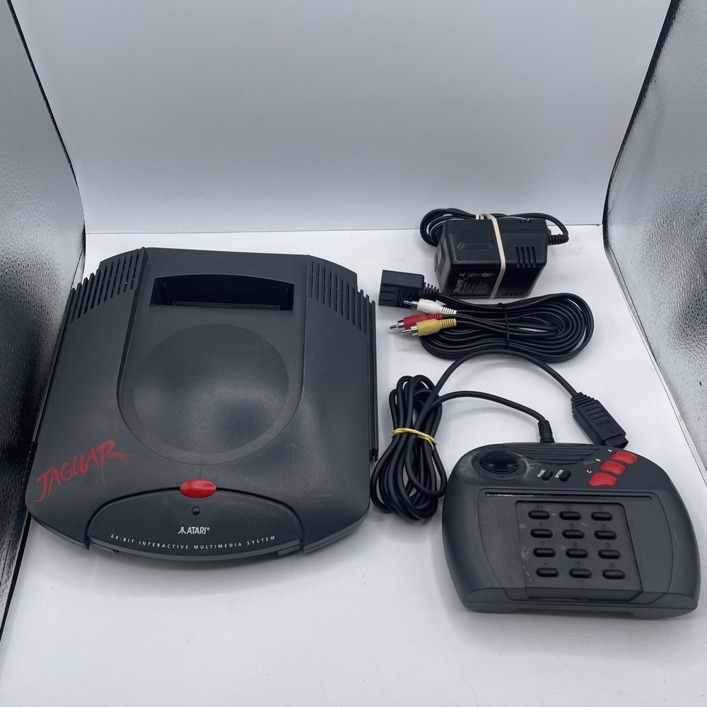 Atari Jaguar Console w/controller Av Cable And Oem Power Supply