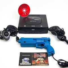 Sega Saturn Console + 2 Controllers + Virtua Gun SEGA + The House of the Dead