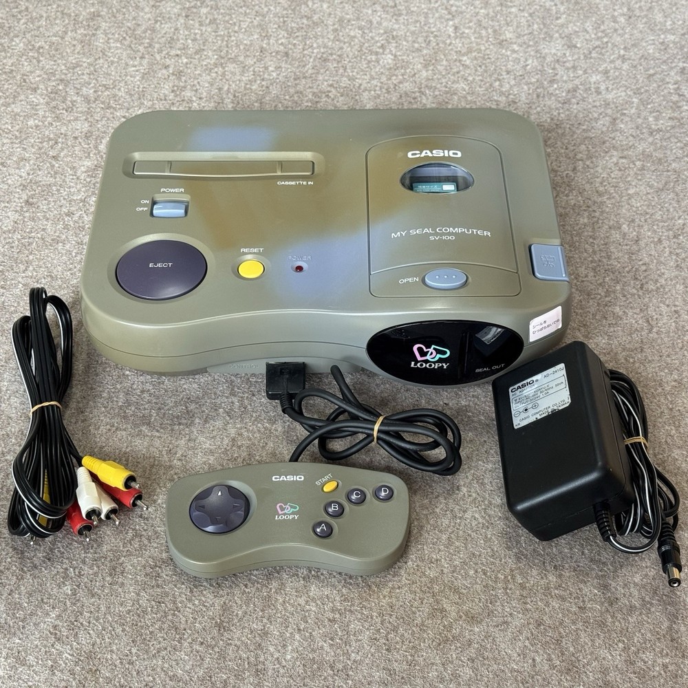 *FOR PARTS/REPAIR* Casio Loopy Console + Controller Set SV-100 Japan | US SELLER