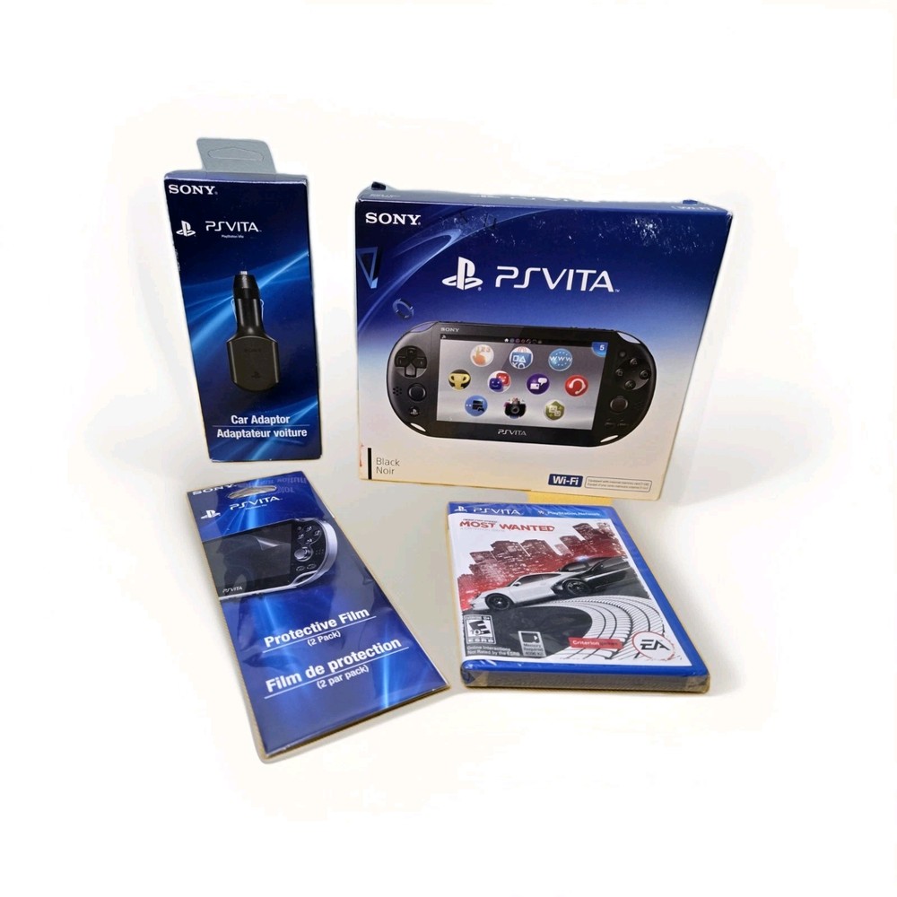DOS Sony PS Vita Console Bundle – BRAND NEW SEALED – Wi-Fi Model + Extras + Game