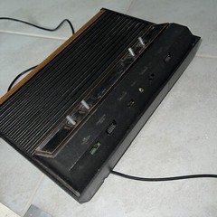 Atari (CX 2600 A) Video Game Console, 2 Controllers, 4 Games Read
