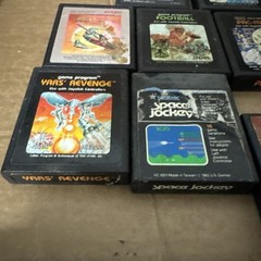 Atari 2600 Vader Black Console Bundle Cleaned Tested Works Great With 18 Games