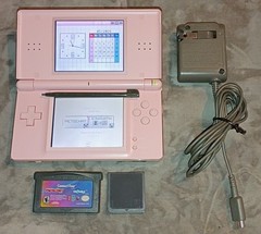 READ! OEM Nintendo DS Lite Pink Console w/Pokemon Mystery Dungeon Game BUNDLE
