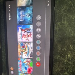 Nintendo Switch Console Black White Dock Controller Wi-Fi Internet Browsing