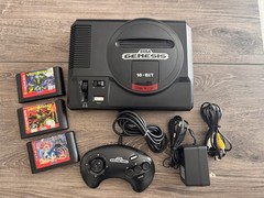 Sega Genesis Model 1 Console Bundle Clean And Tested OEM Controller + 3 Games