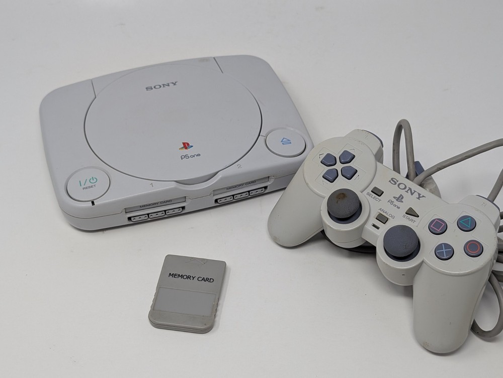 Sony PSOne Launch Edition White Console (SCPH-100) W/ OEm Controller & Cables
