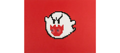 Olly Moss Double Ghost RED Boo Blinky Screen Print Poster Mondo