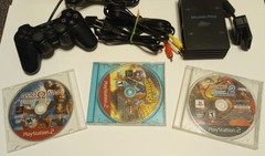 Sony PlayStation 2 PS2 Console Bundle SCPH-39001/N Controller Network Adapter