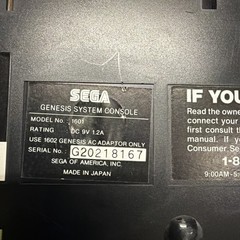 Sega Genesis Model 1601 Console Bundle Tested Working 2 Controllers With MINI