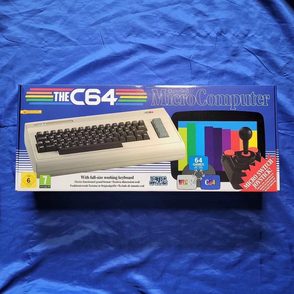 The C64 MAXI RETRO MICRO Computer CONSOLE Commodore 64 + Joystick *NEW* VIC20