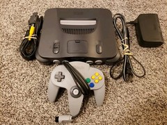 Nintendo 64 N64 System Console w OEM Controller, Jumper Pak ALL OEM CORDS, WORKS