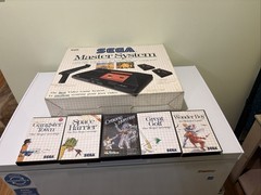 Sega Master System Console Complete in Box CIB – Tested & Works With 5 Games