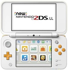 USED Japanese New Nintendo 2DS XL LL WHITE ORANGE only console JAN-001