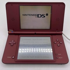 Broken Nintendo DSi XL Handheld Game Console TWL-001 Burgundy Power Issue