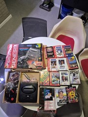 Sega Genesis Model 2 MK-1631 with Box, 2 Controllers, Cords, and 13 Games Tested