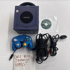 GameCube – Nintendo Indigo Purple Console Japan Zelda Four Swords Tested #2936
