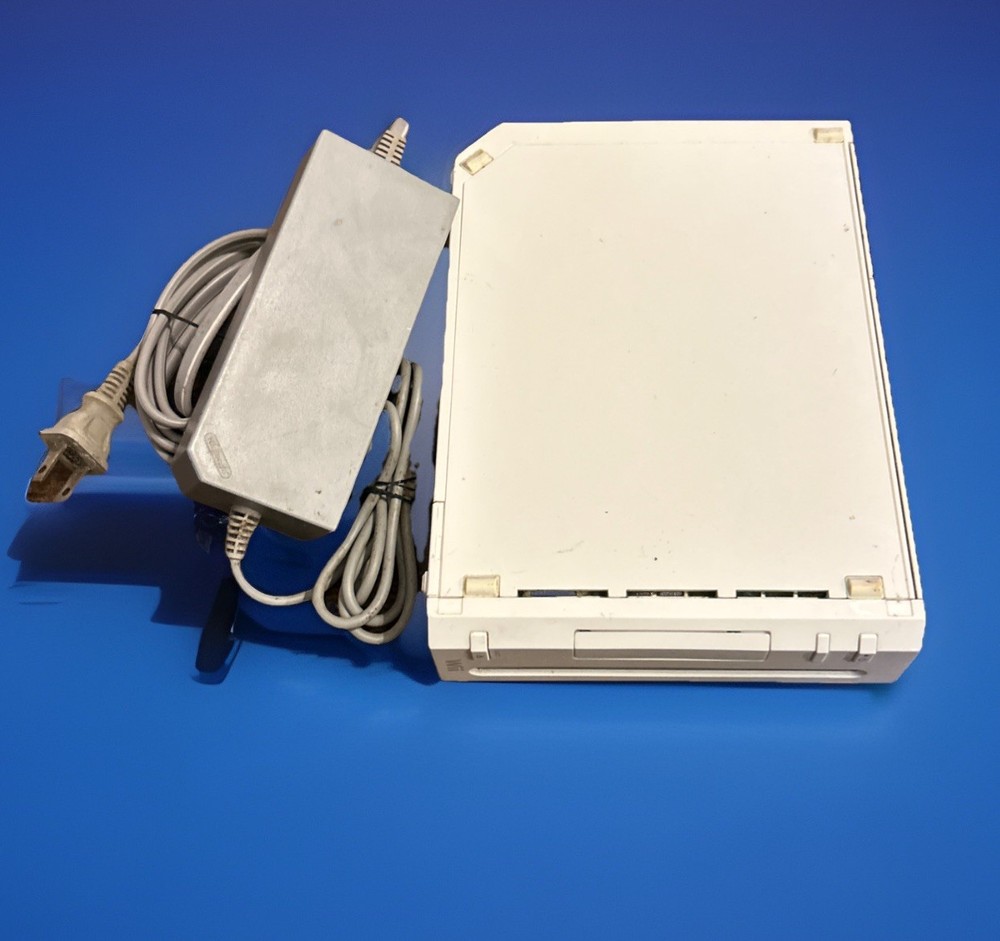 Nintendo Wii Replacement Gamecube Compatible RVL-001 Tested Works Console & PS