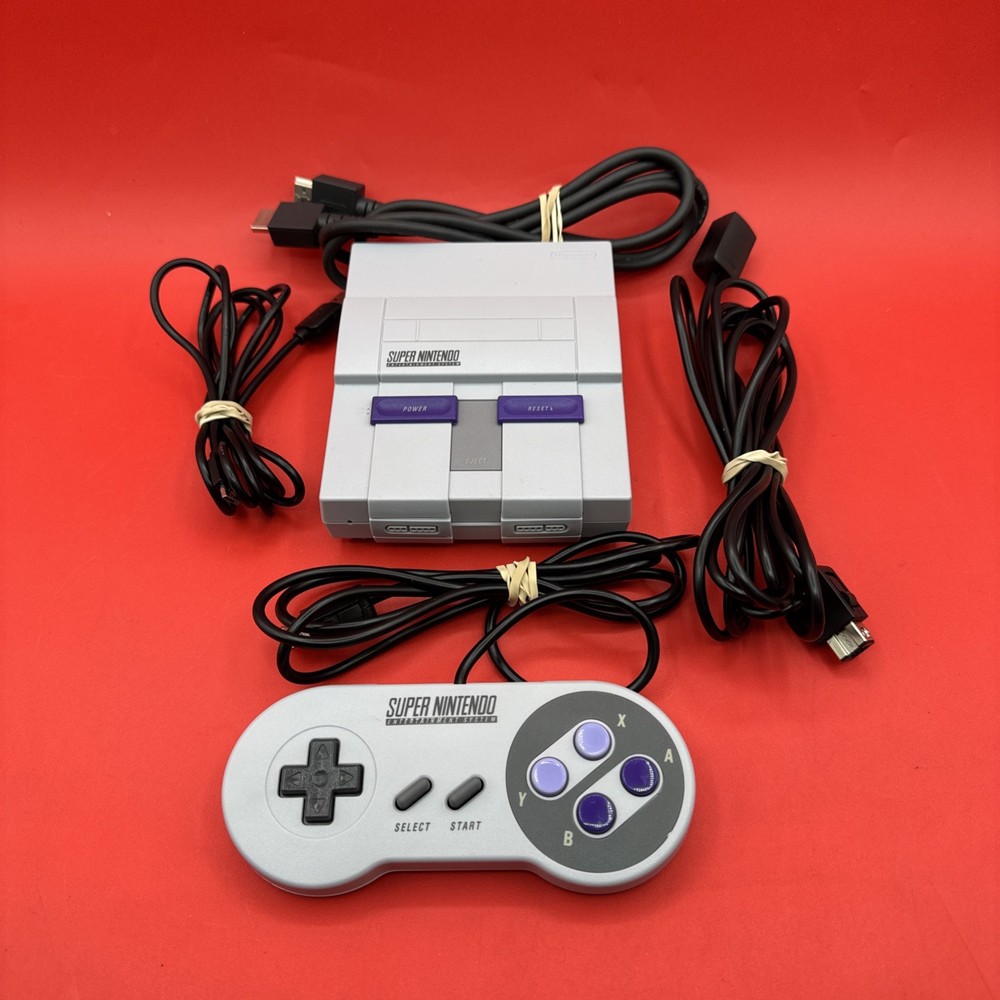 AUTHENTIC SNES Classic Edition US Console Mini Super Nintendo System w/21 Games