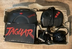 Vtg Atari Jaguar Console & Controller Box CIB Cybermorph Game Bundle Works