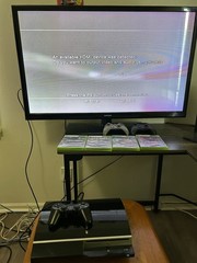 Sony PlayStation 3 Fat PS3 40GB Black Console Controller & Cables CECHG01 Tested