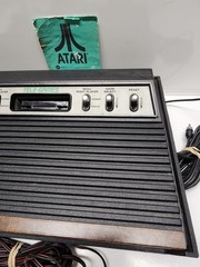 Atari 2600 Game Console Joystick & Games Lot UNTESTED AS-IS