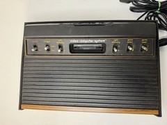 Atari 2600 Console Bundle with Controllers Cables and 12 Games TESTED