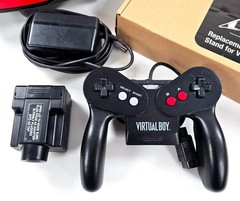 VIRTUAL BOY CONSOLE COMPLETE SET AC Pack New Ribbons Authentic Nintendo Tested