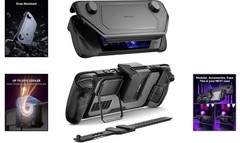 Customizable Protective Case for Steam Deck with Cooling Fan & Strap Included